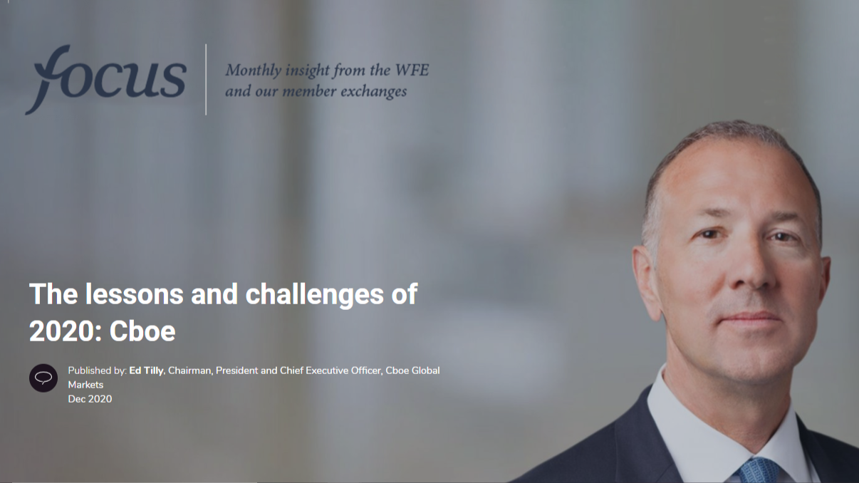 Cboe in the News: WFE's Focus